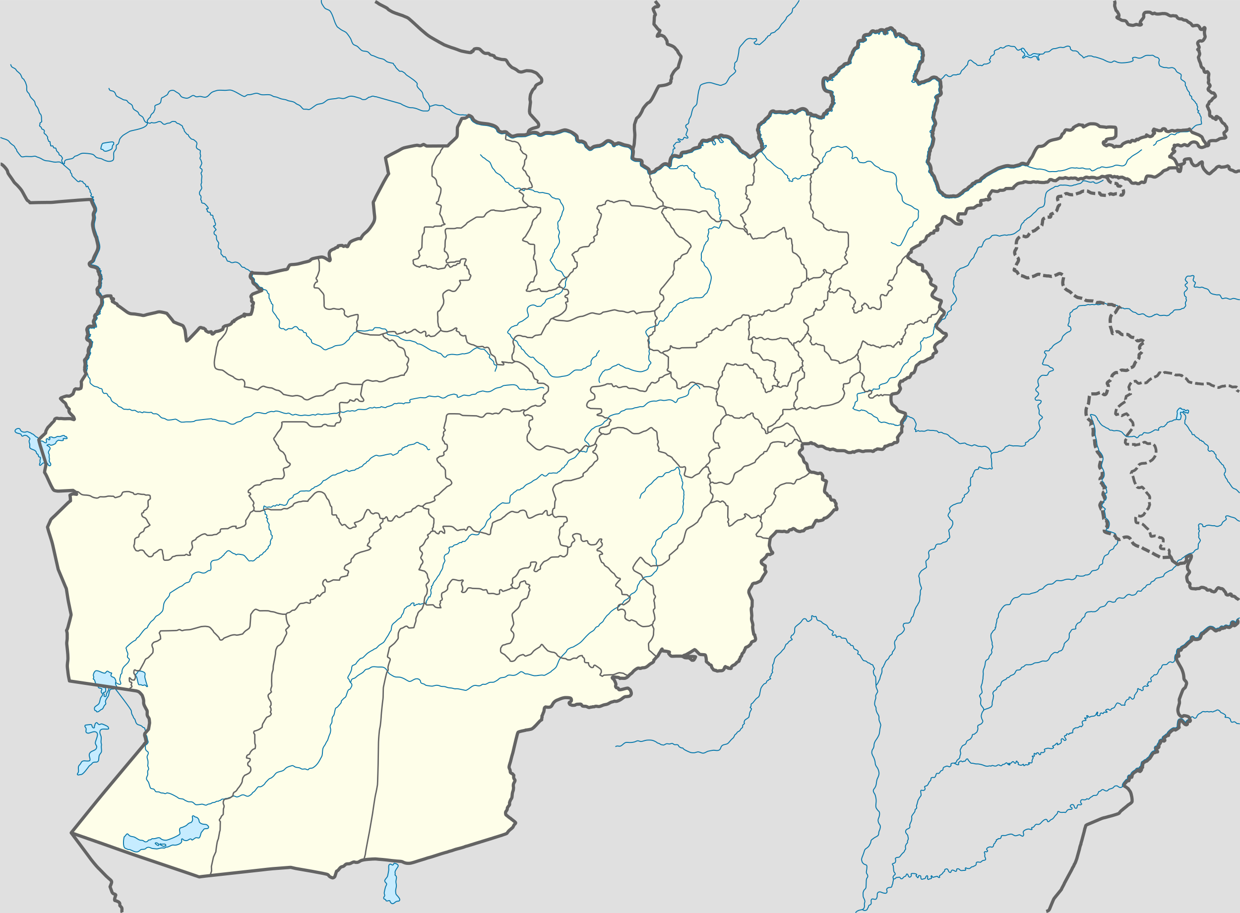 Map of Afghanistan. Credit: Wikipedia